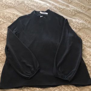 Gray Old Navy Mock Neck Blouse